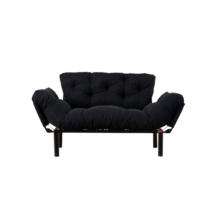 Atelier Del Sofa Nitta - Sofá-Cama de 2 Plazas Negro Atelier Del Sofa Nitta - Sofá-Cama de 2 Plazas Negro